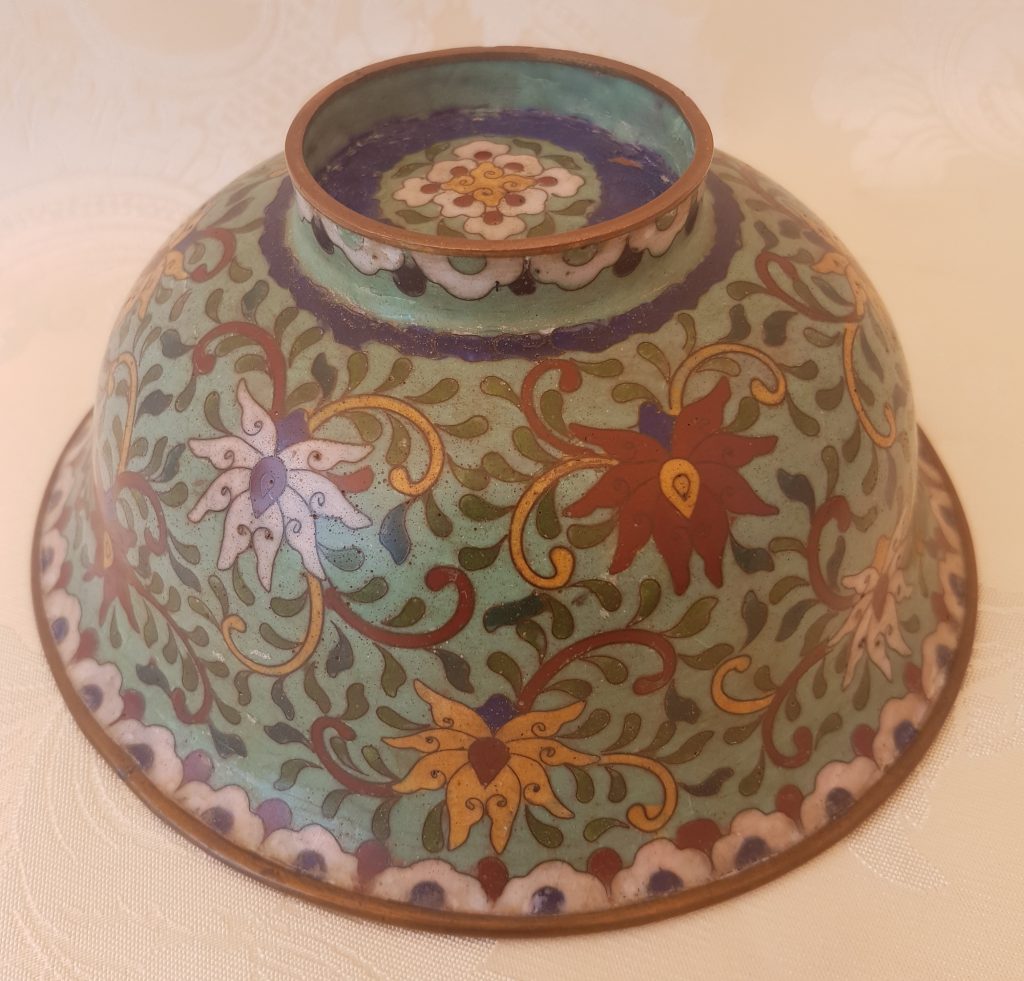 Chinese cloissonne bowl 1