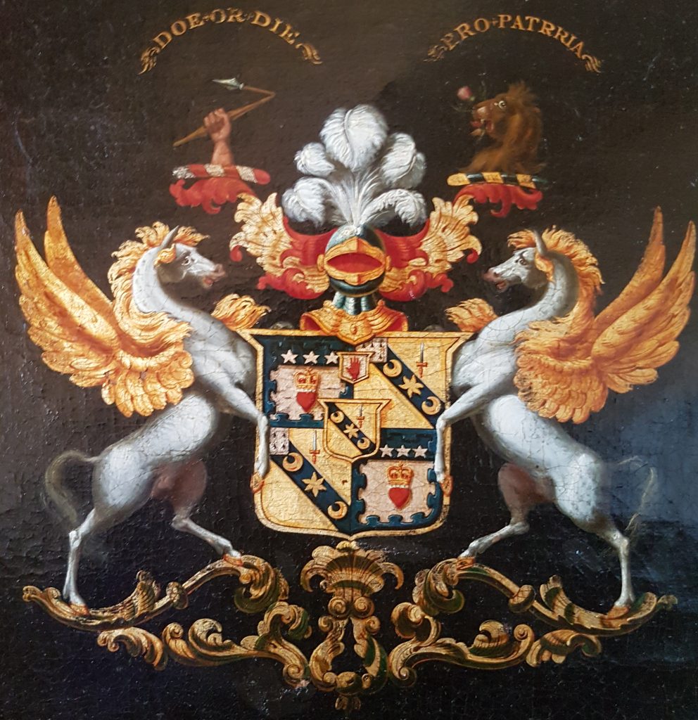 European paintings - Noble crest of Sir John James Scott Douglas