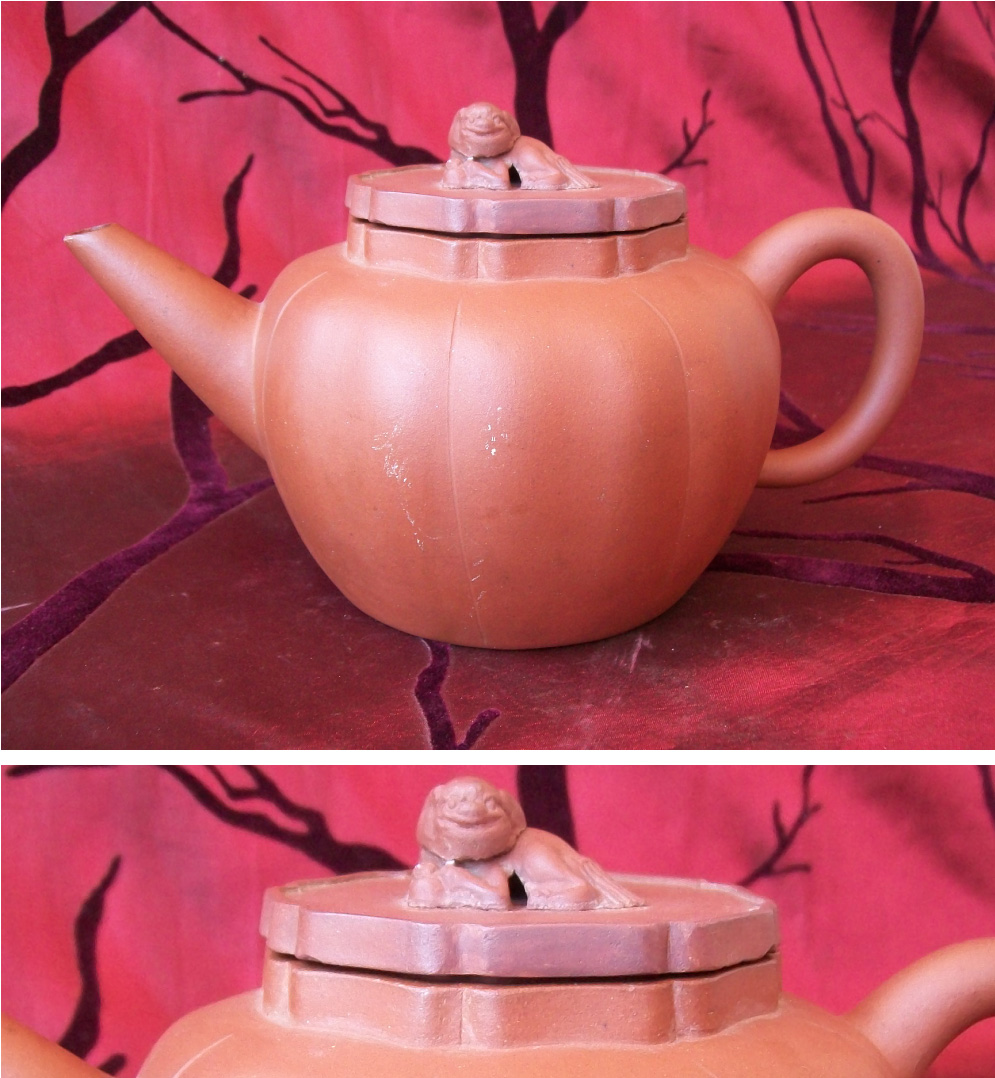 Late-Qing-dynasty-1644-1911-Yixing-teapot-with-kylin-lid