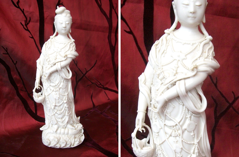 Late-Qing-dynasty-Chinese-Dehua-Blanc-de-Chine-statue-of-Guan-Yin